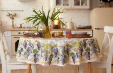 Скатерть Этель Provence D=220см 100% хлопок 