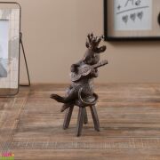 Мышка-Гитарист в Короне (Полистоун) 20x11x8.5см 