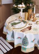 Скатерть Golden Christmas D=150см 