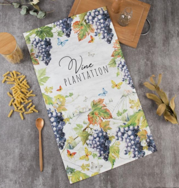 Полотенце Этель Vine plantation 40х73см, хлопок 100%, саржа 190гм2 