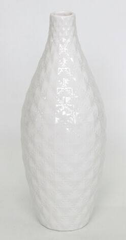 Ваза (10х10х28см) GK-64087A белая