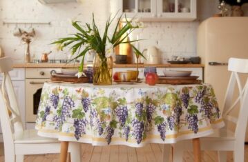 Скатерть Этель Provence D=150см 100% хлопок 